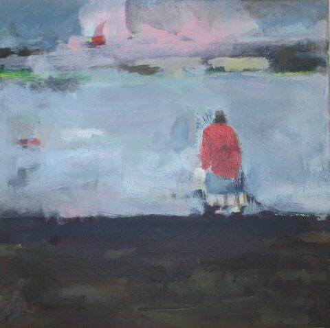 Anett Simon - die rote Strickjacke